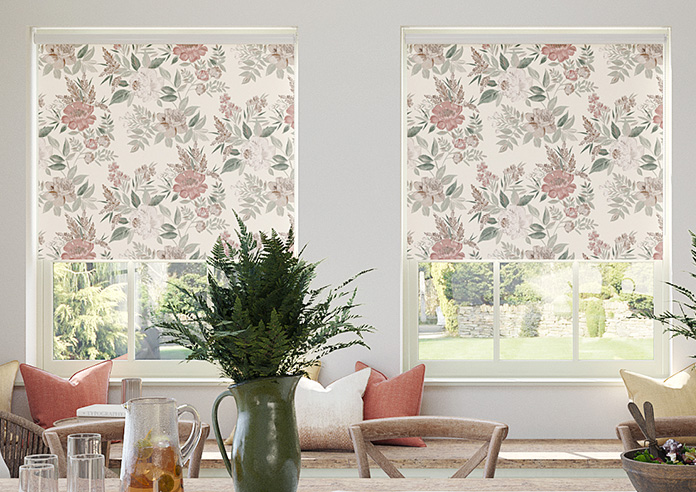 Vintage Rose, Pink Blush - Roller Blind - Image 3